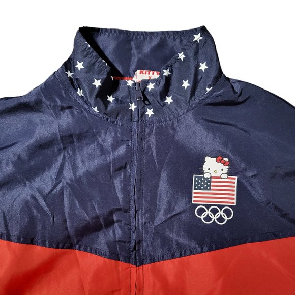 Sanrio Hello Kitty x Team USA Olympics Track Zip Up Girls Long Sleeves Jacket L - Picture 4 of 10